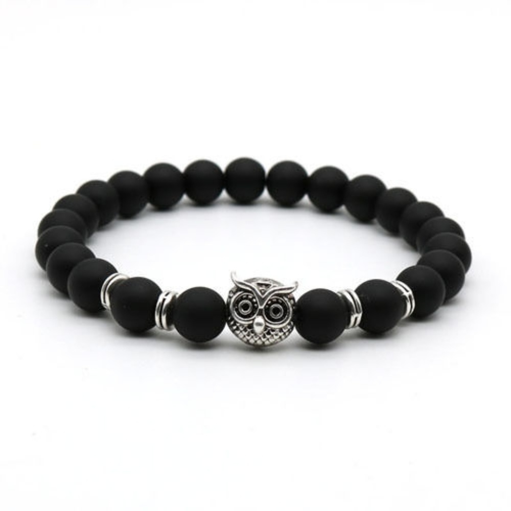 Natural Lava rock Bead Bracelet